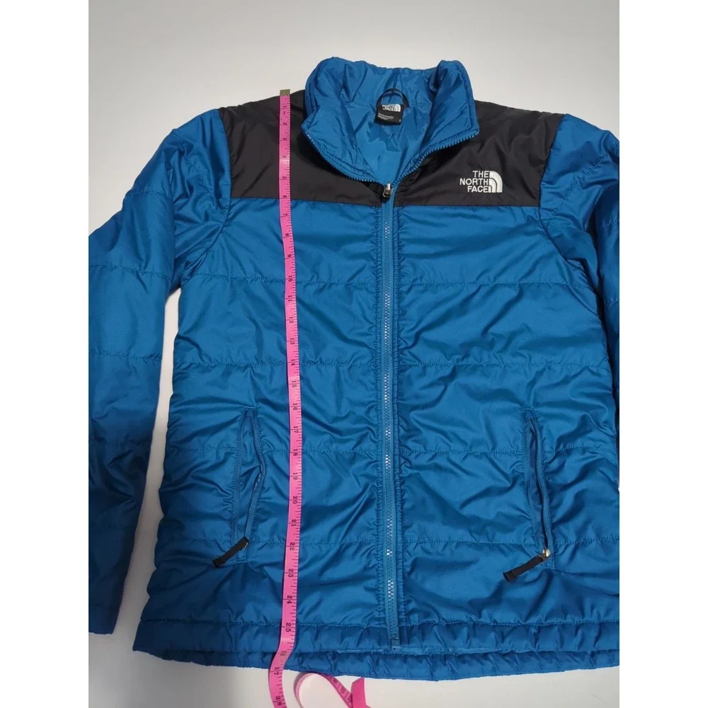The North Face Puffer Jacket Mens S gorpcore blue lightweight spring blue hiking